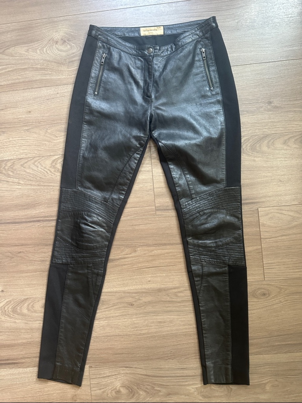 URBANCODE genuine leather slim fit pants size 6 us / 10 uk EUC